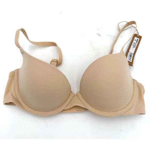 Skims Fits Everybody Push-Up Demi Bra Sand NWT Size 32A - Picture 1 of 4
